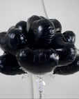 Love Heart Balloon Bouquet Midnight Black